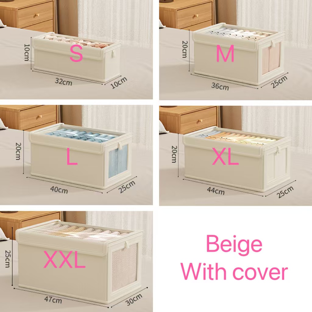 Baby Clothes Organiser - 1PC 접이식 옷 보관 상자(투명 창