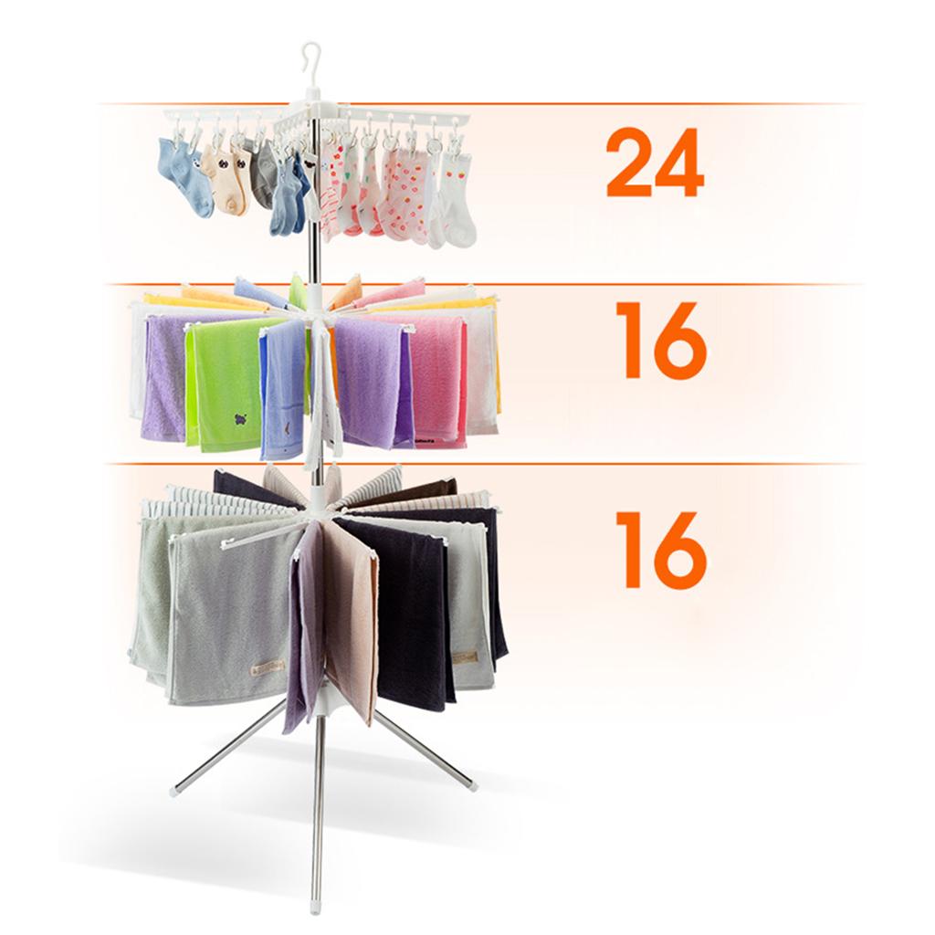 Baby Clothing Drying Rack - 3단 접이식 건조대 스테인리스 스틸 수건걸이