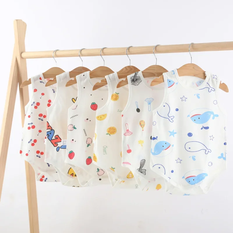 Baby Clothing High Quality - 아기 삼각 크롤링 원지 유아 점프수트