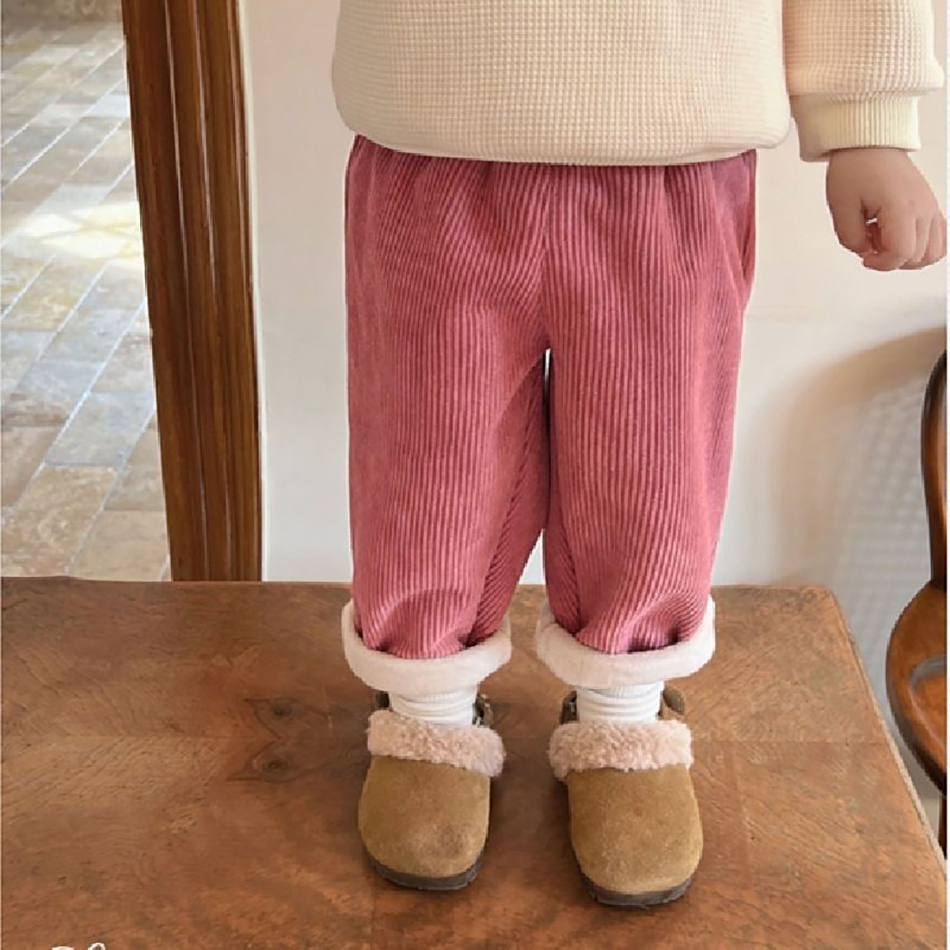 Baby Clothing List - 아기 어린이 코듀로이 바지 어린이 양털