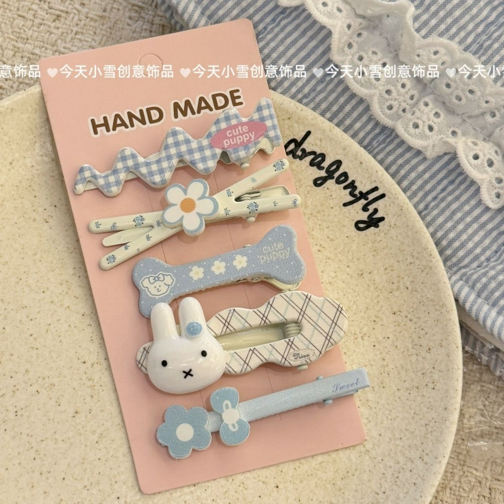 Baby Clothing Model - 5개 미피 헤어핀 귀여운 아기 옆머리핀