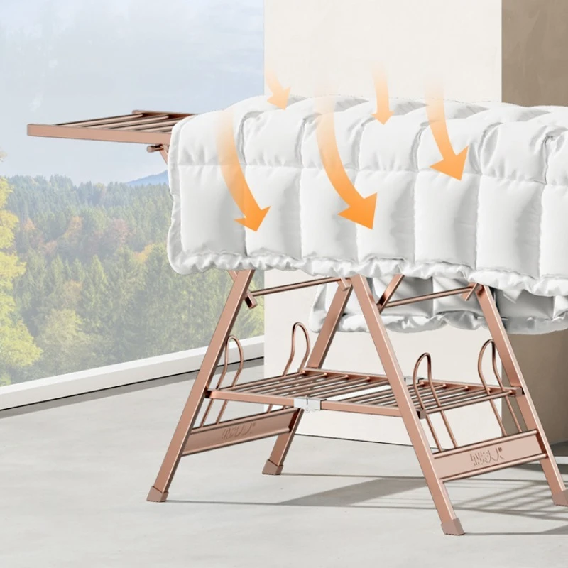 사계절 접이식 옷걸이, 옷 바닥 건조대, 실내 발코니용 - Baby Clothing Drying Rack 리뷰 및 가격