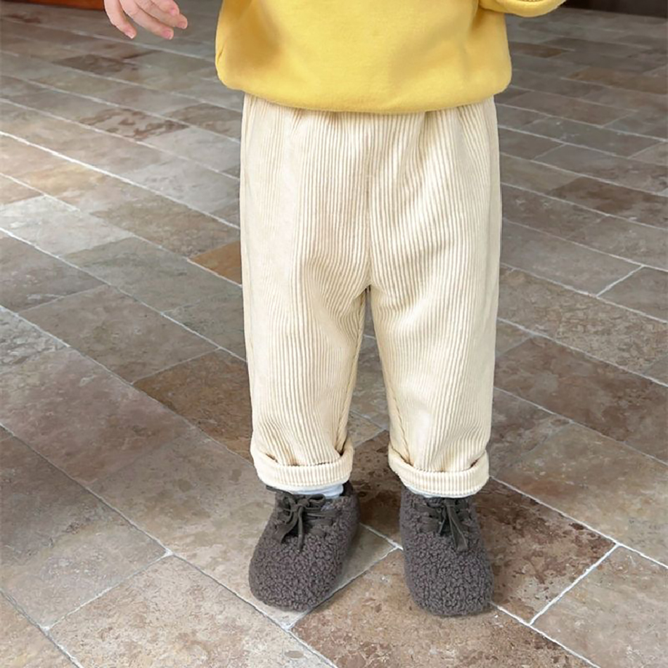 아기 어린이 코듀로이 바지 어린이 양털 안감 열 겨울  - Baby Clothing List 리뷰 및 가격