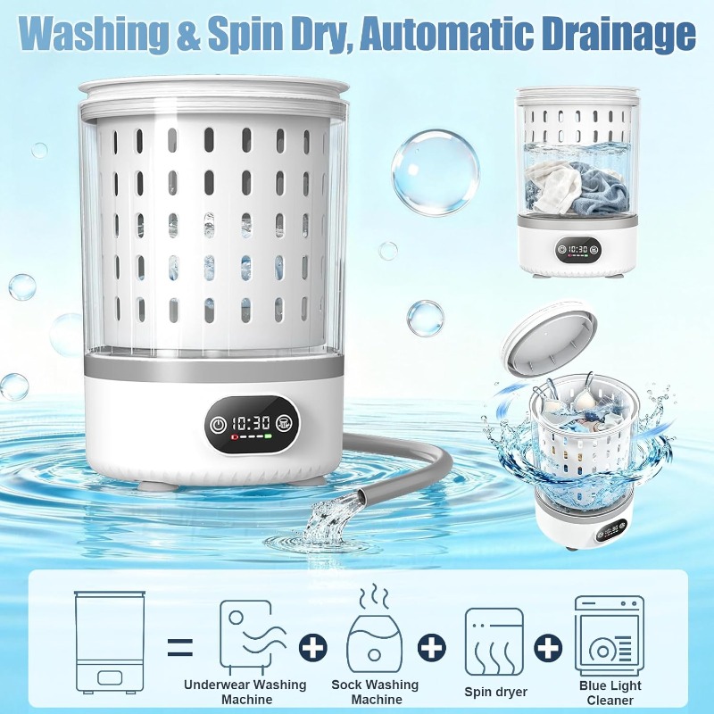 3L 미니 세탁기, 3 in 1 휴대용 세탁 및 탈수  - Baby Clothing Washing Machine 리뷰 및 가격