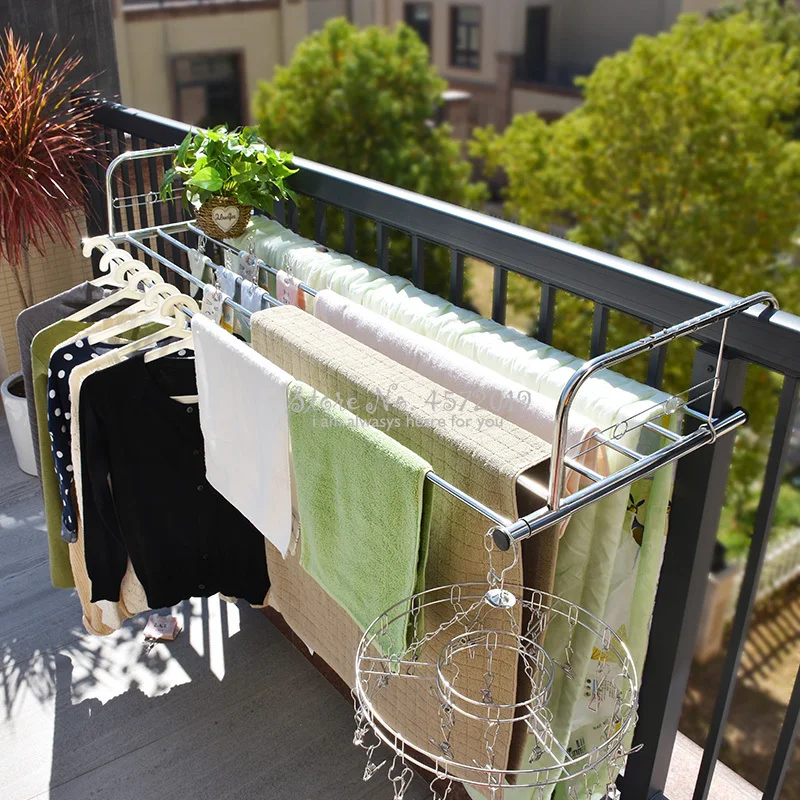 확장 가능한 스테인레스 스틸 접이식 의류 랙, 발코니  - Baby Clothing Drying Rack 리뷰 및 가격