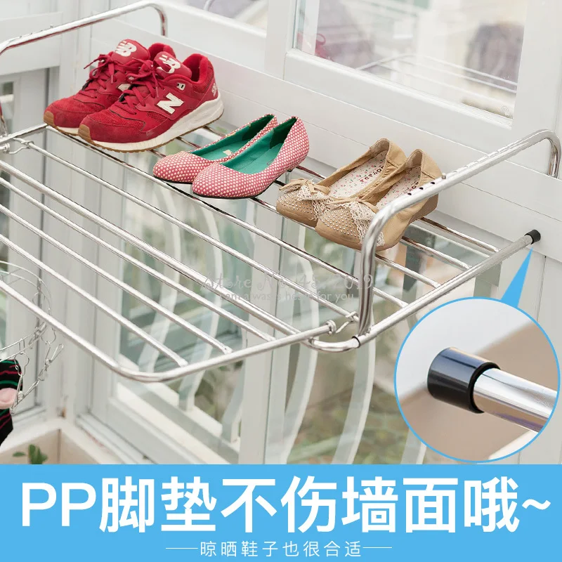 확장 가능한 스테인레스 스틸 접이식 의류 랙, 발코니  - Baby Clothing Drying Rack 리뷰 및 가격