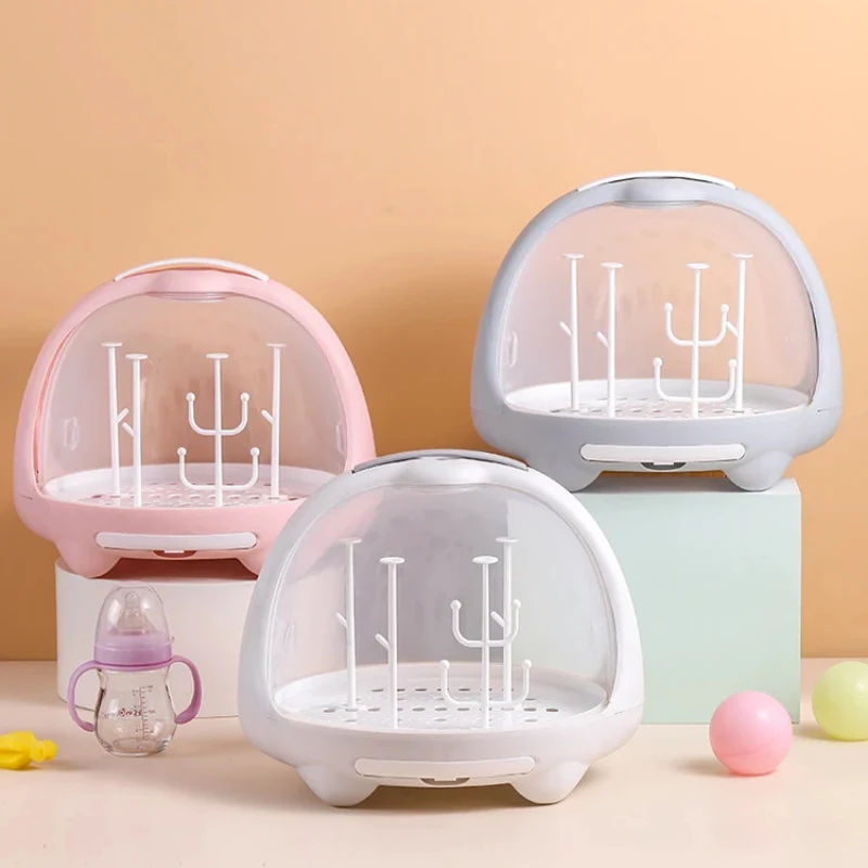 아기 수유 병 건조 랙, 먼지 방지 보관함, 커버 포함 - Baby Clothing Drying Rack 리뷰 및 가격