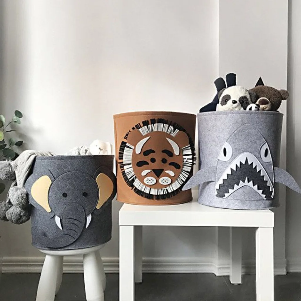 팬더 공룡 아기 수납 바구니 펠트 장난감 정리함 세탁  - Baby Clothing Ideas 리뷰 및 가격