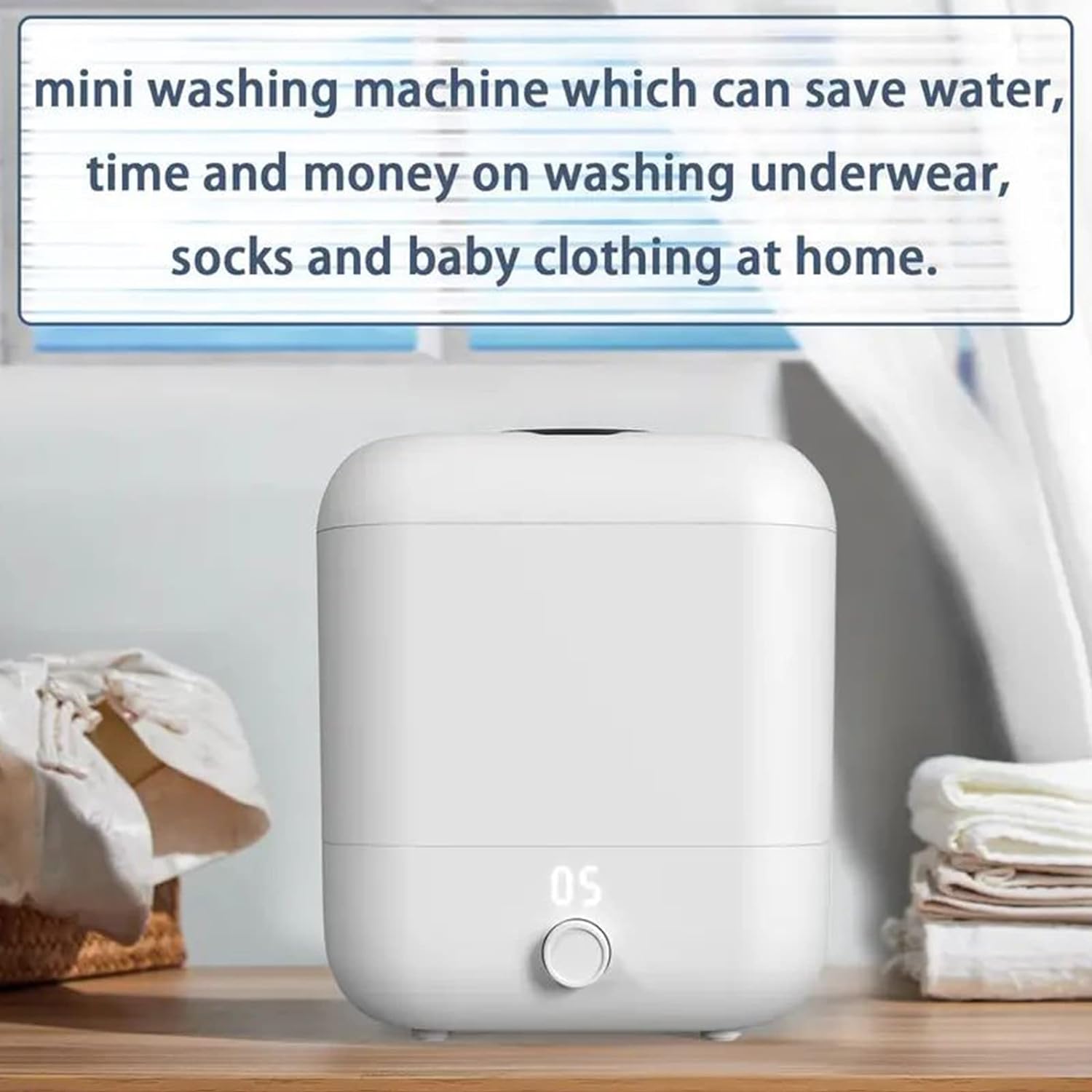 휴대용 무선 충전 세탁기 기숙사 5L 미니 소형 세탁기 - Baby Clothing Washing Machine 리뷰 및 가격